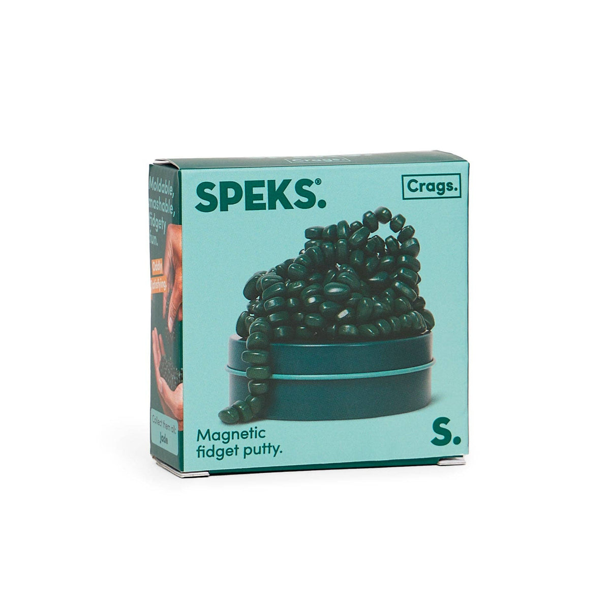Speks. Mini Matte Crags - Magnetic Fidget Putty: Mini Crags Matte Jade