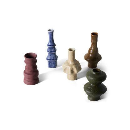 70’s Ceramics: Small Vases Palette (Set of 5)