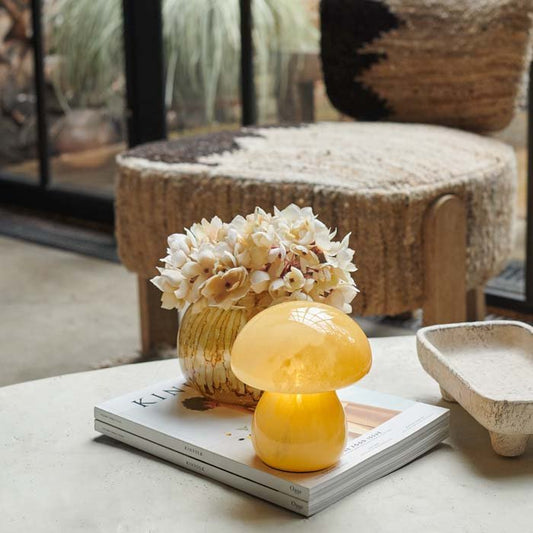 Mushroom Cordless Lamp - Mango