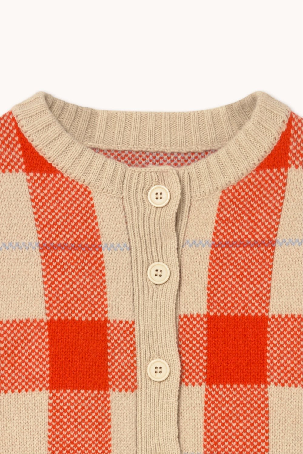 Checked Cardigan