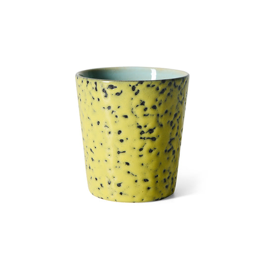 70s Ceramic Coffee Mug - Corn