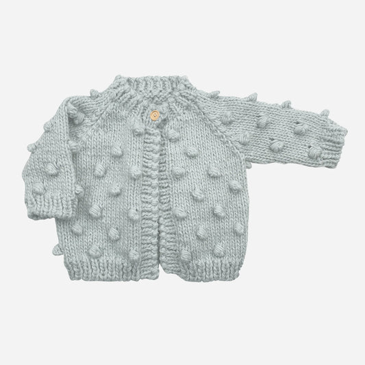 Popcorn Cardigan - Bowie Grey