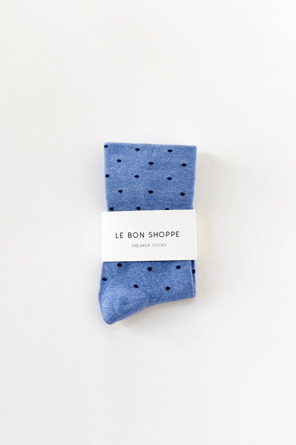 Patterned Sneaker Socks Polka Dot - Blue/Navy