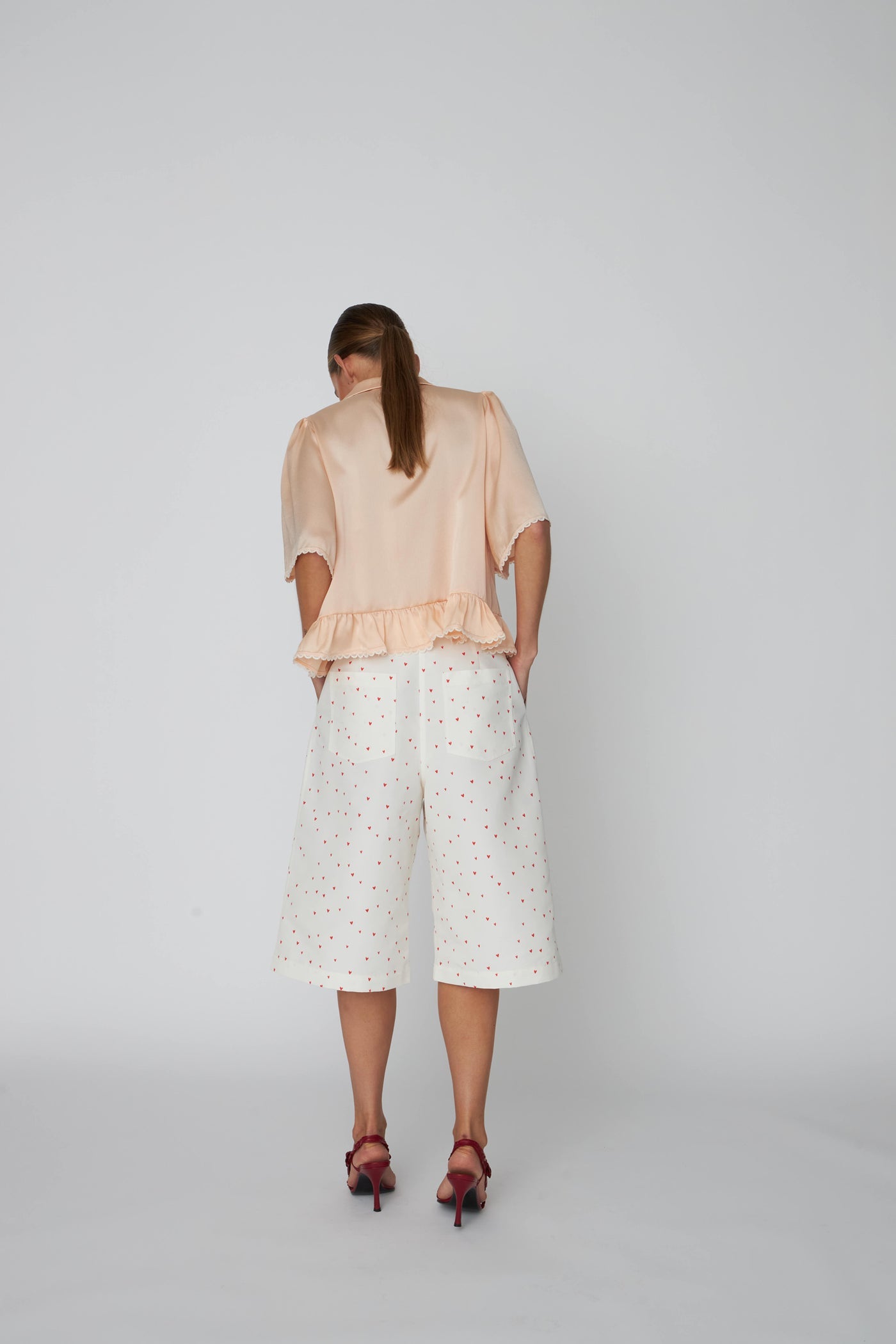 Heart Print Shorts