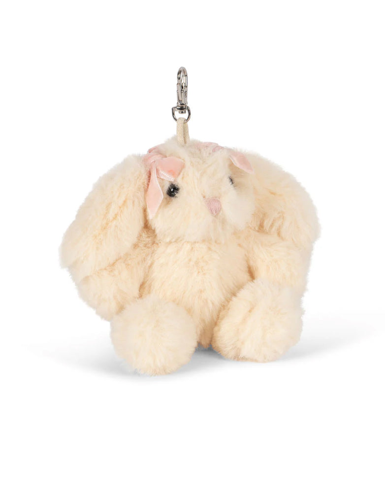 Animal Bag Charm - White Bunny
