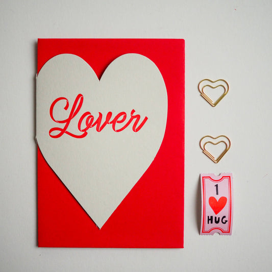 Lover Valentine heart card