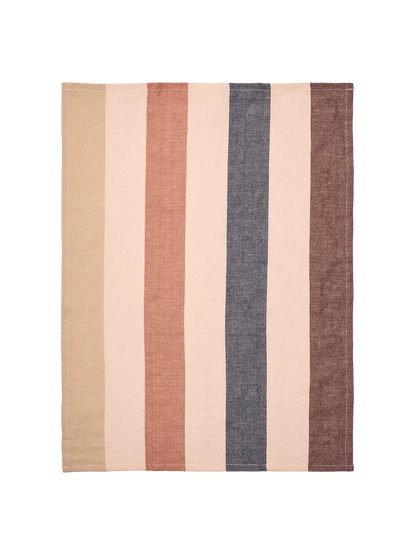 Hale Tea Towel: Cashmere/ Mocha/ Indigo