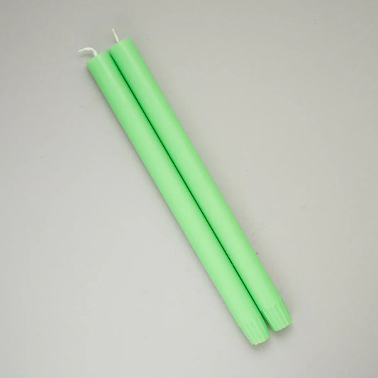 Dining Candles - Fluoro Green