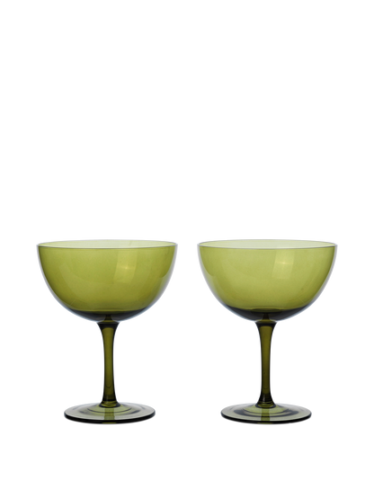 Host Cocktail Glasses Set Of 2 Moss