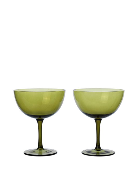 Host Cocktail Glasses Set Of 2 Moss