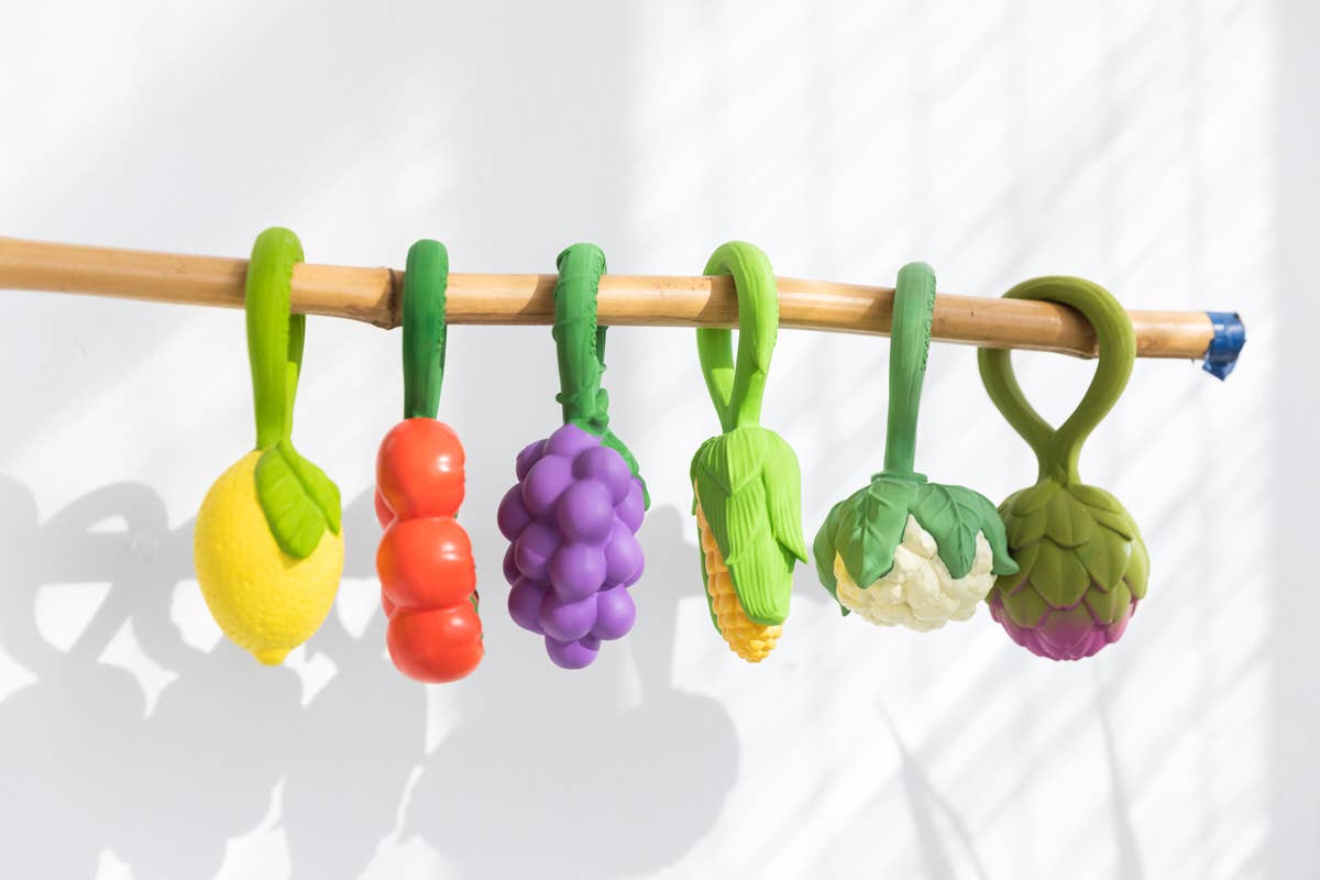 Lemon Rattle Toy - Natural Rubber Baby Rattle Oli&Carol