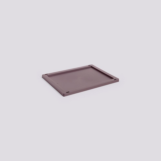 Colour Crate Lid Plastic Medium - Bordeaux