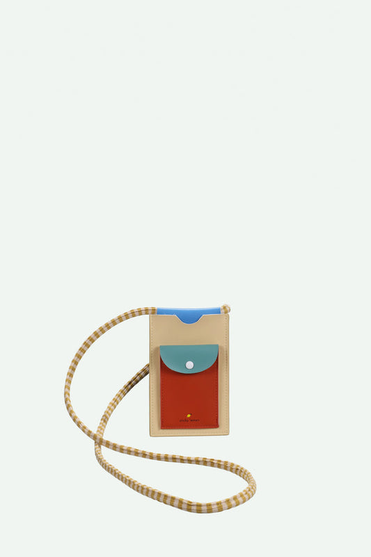Phone Pouch Sandy Yellow & Shipwreck Rust