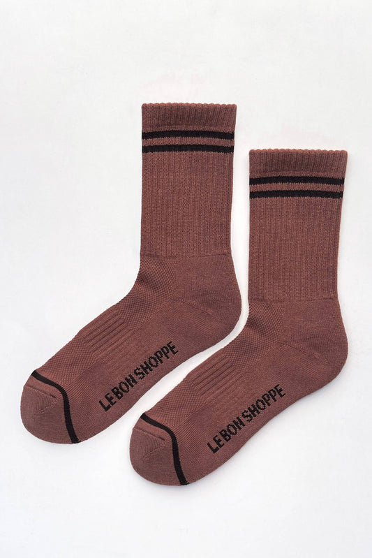 Boyfriend Socks - Clay