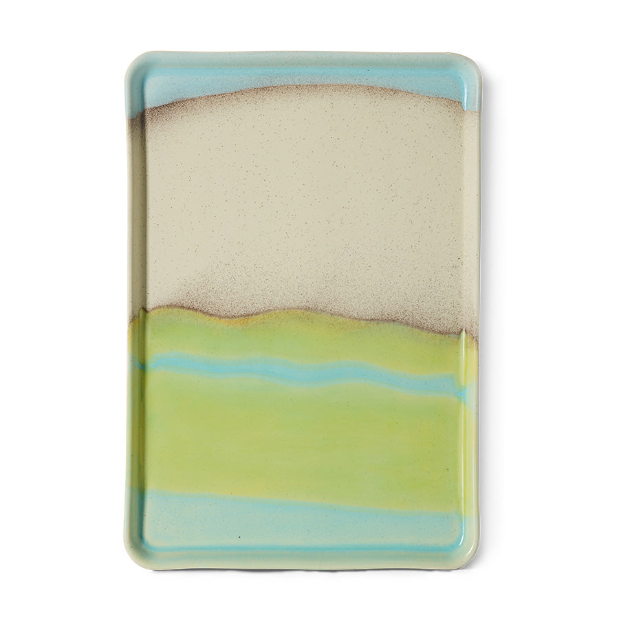70’s Ceramics: Large Tray Glint
