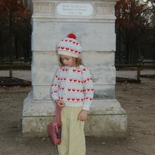 Belou Knit Beret - Heart