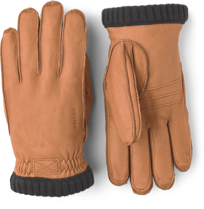 Deerskin Primaloft Rib Gloves - Cork