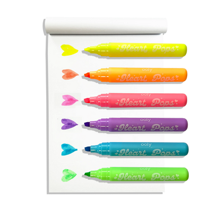 Heart Pops Highlighter pens