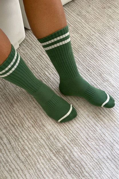 Boyfriend Socks  Extended - Moss