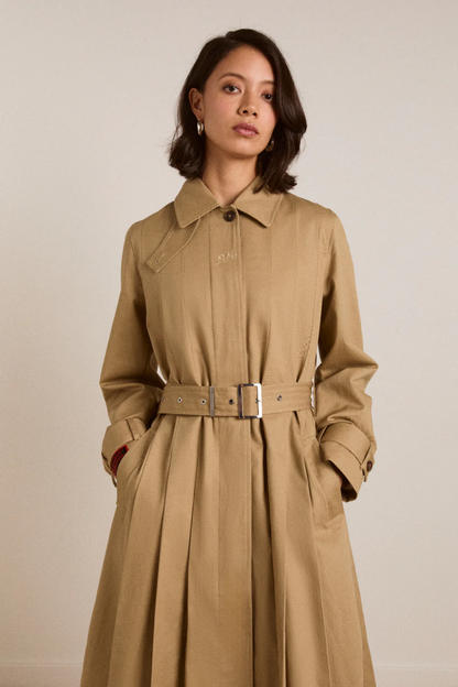 Sofia Pleated Trench
