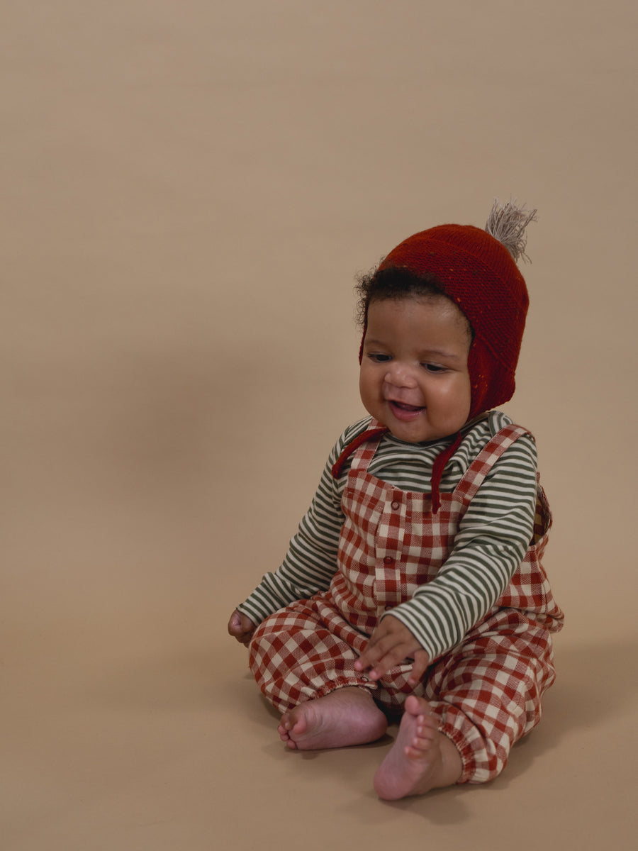 Paprika Contrast Tassel Hat