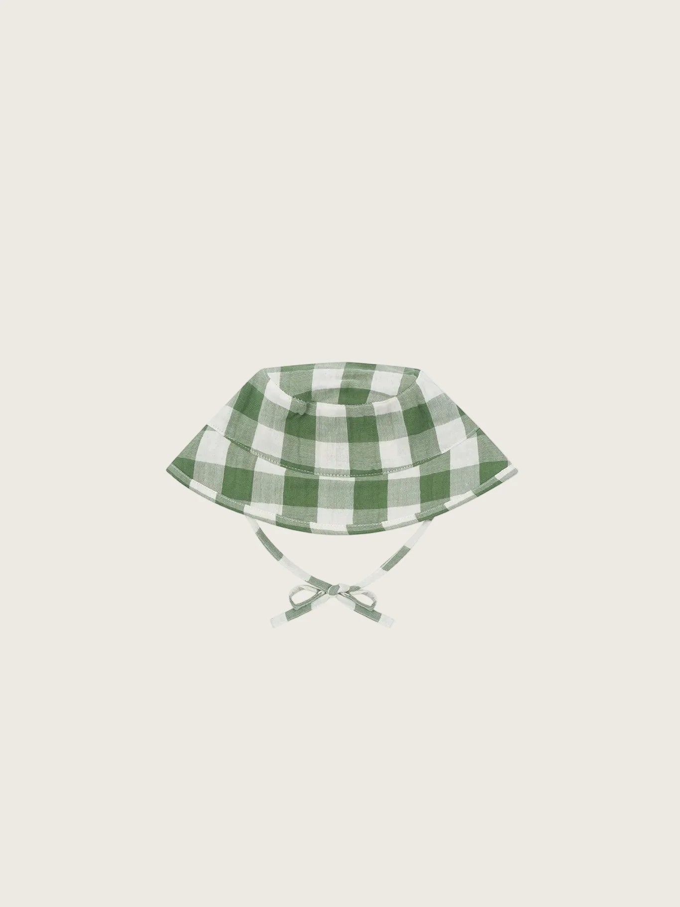 Dill Gingham Bucket Hat