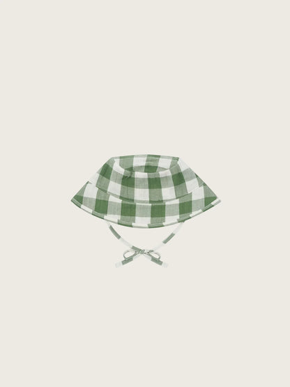Dill Gingham Bucket Hat