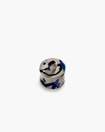 Storage Pot 01 - Beige Blue Sophia