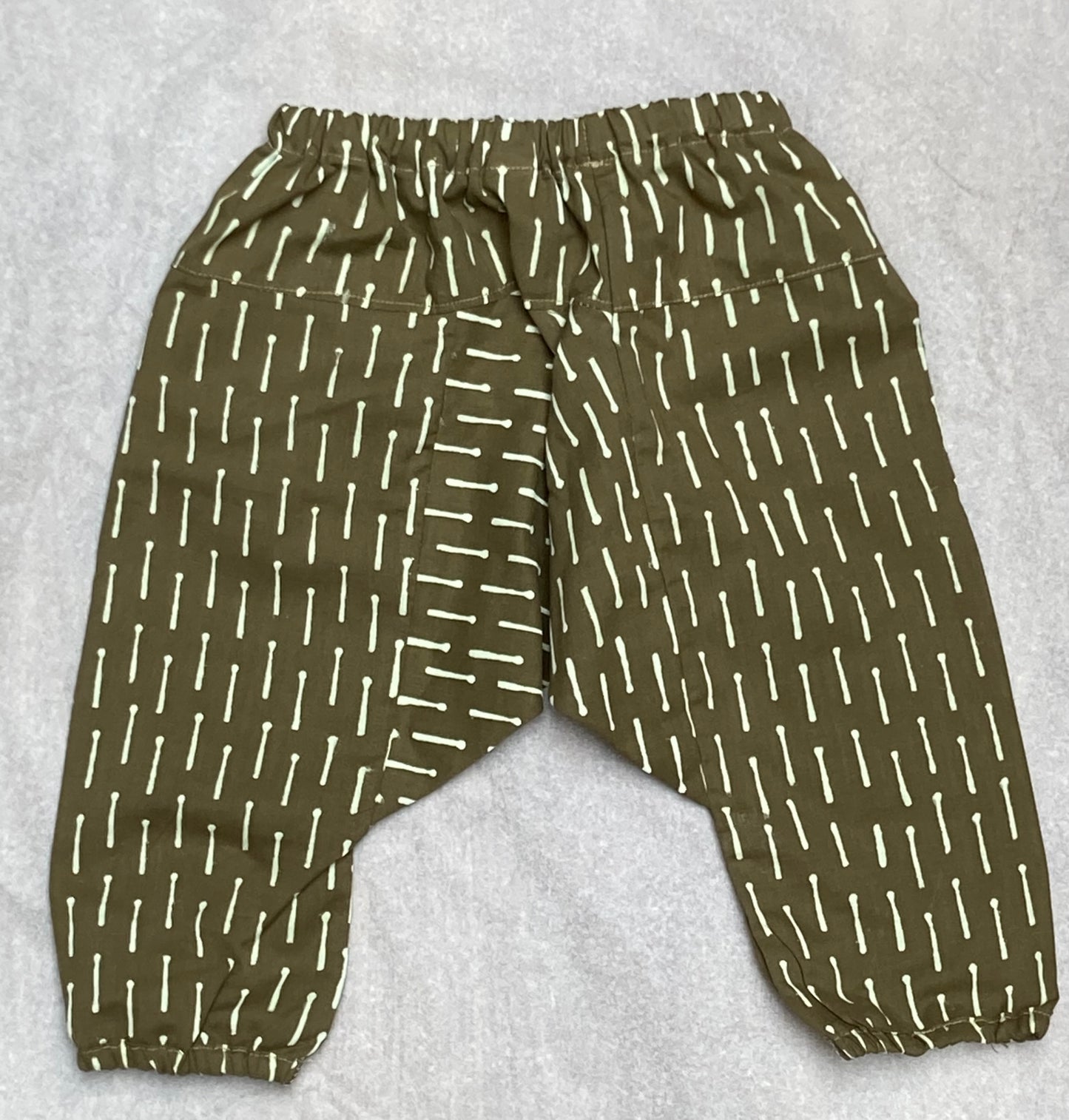 Block Print Harems - Khaki Match