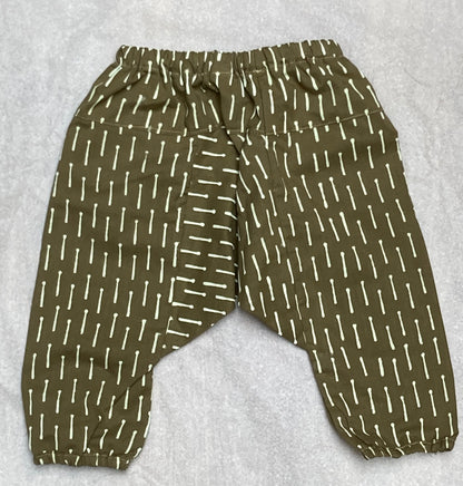Block Print Harems - Khaki Match