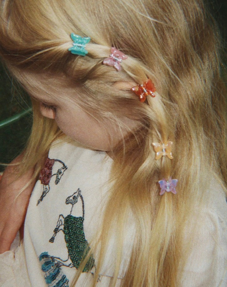 10 Pack Mini Butterfly Hair Clips