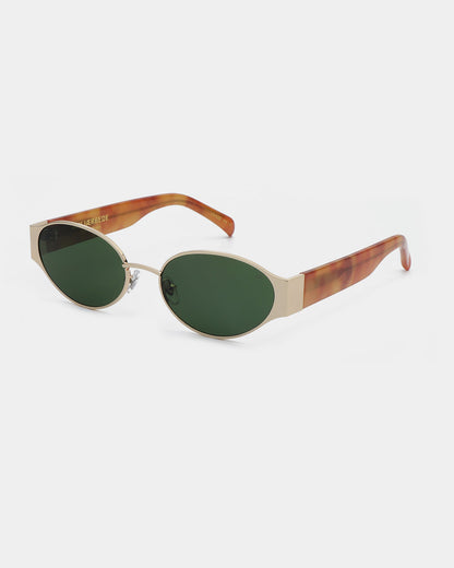 Bella Sunglasses - Gold Burnt Amber