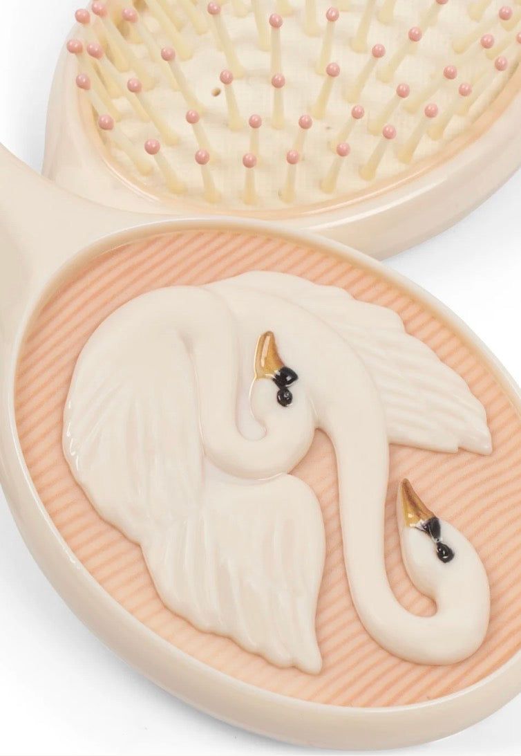 Swan Beauty Set - Comb and Mirror