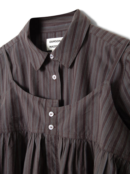 Indie Double Layer Shirt - Merlot Stripe