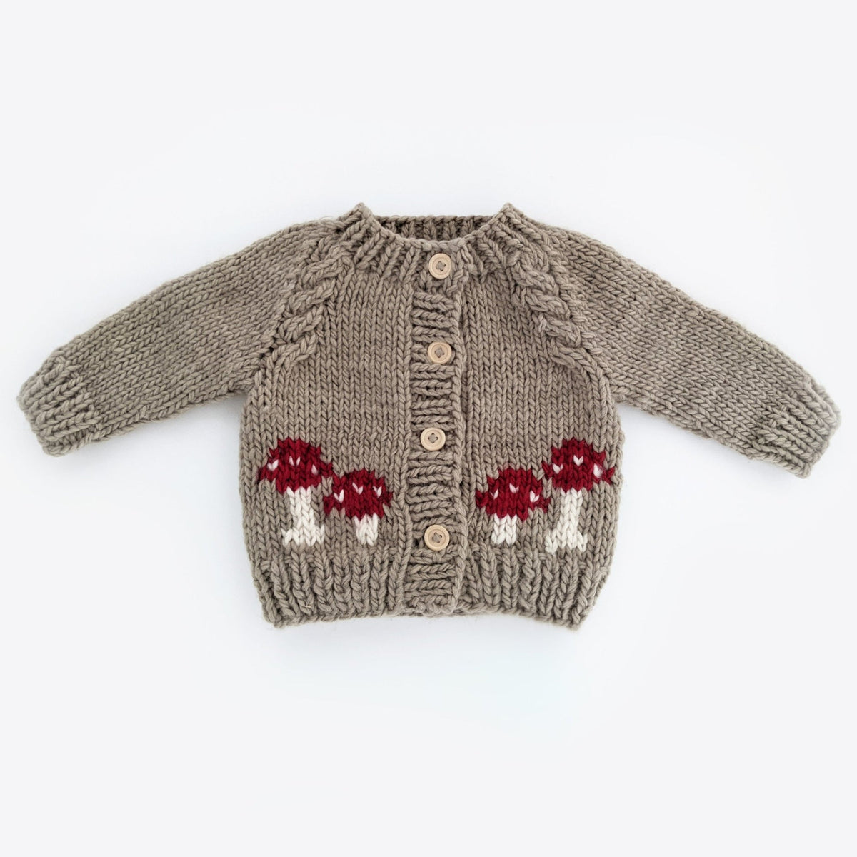 Mushroom Cardigan - Pebble