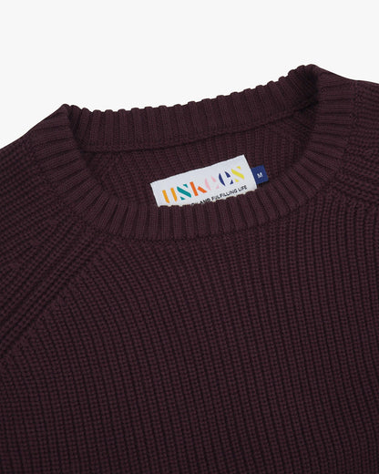 Crew Knit Jumper - Epsom Downx Red