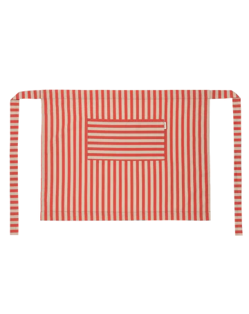Red Stripes Waist Apron