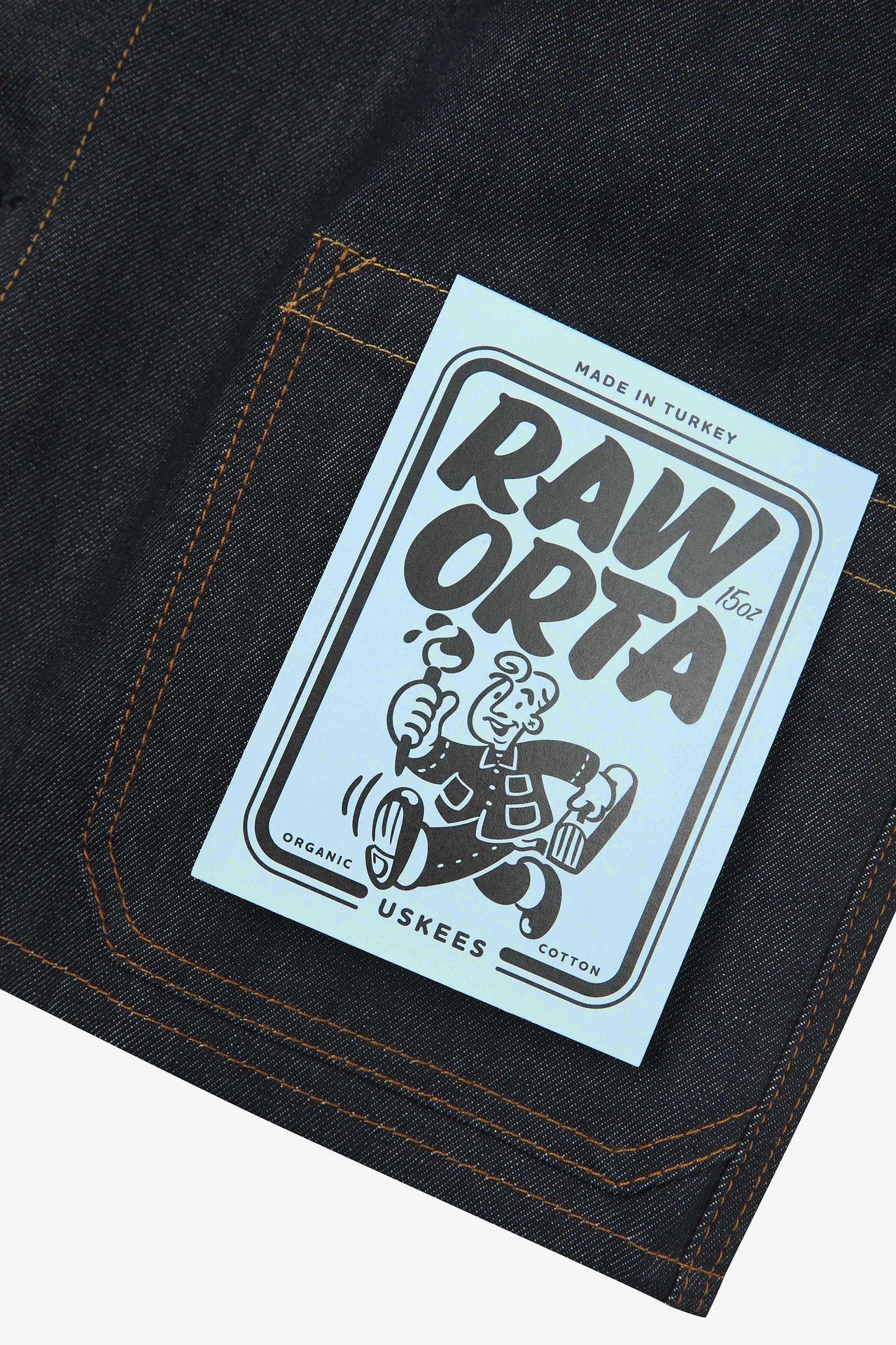 3001 Buttoned Overshirt - Raw Orta Denim