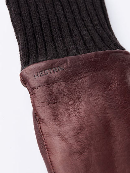 Tina Leather Mitten - Chestnut