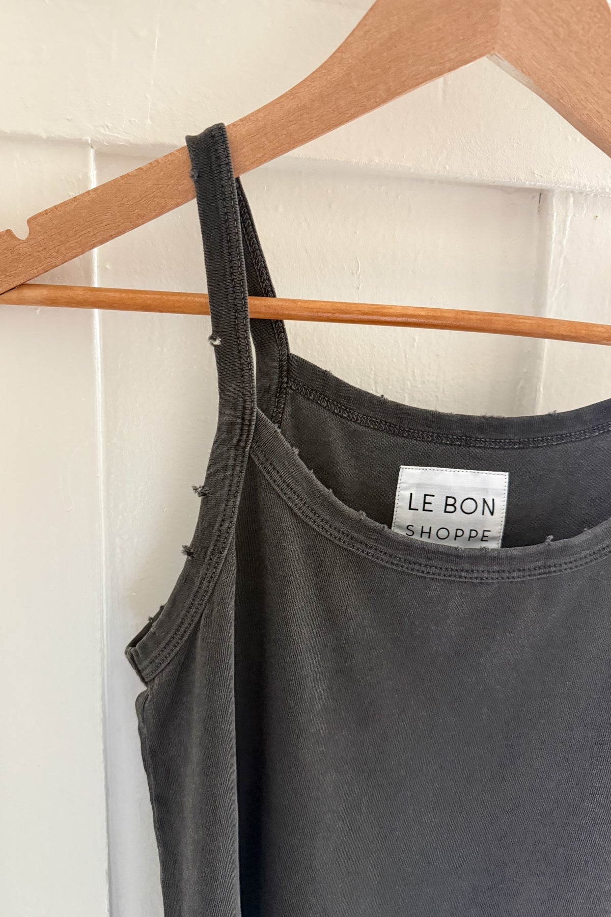 Dana Organic Cotton Cami - Distressed Vintage Black