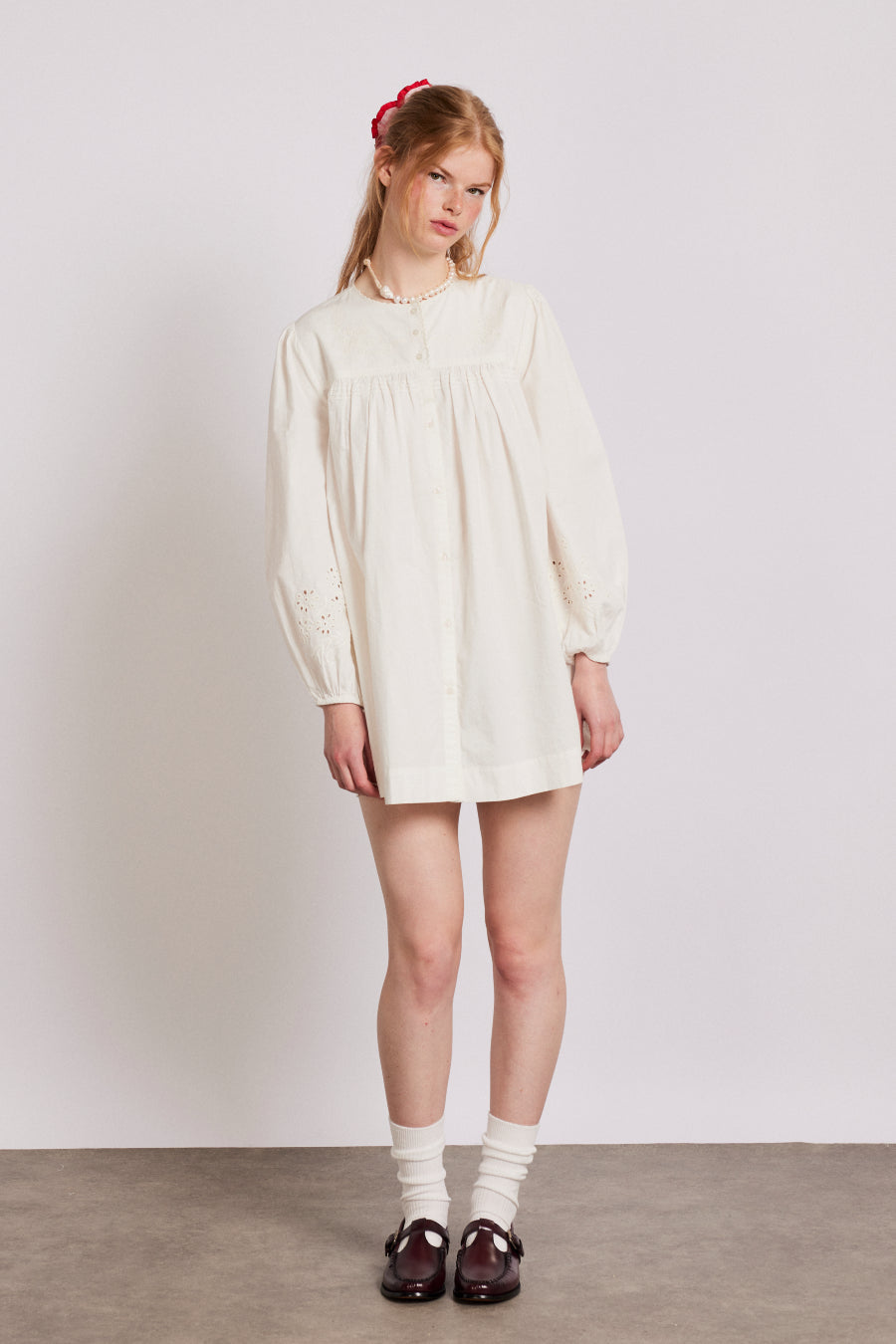 Genevieve Mini Dress - White