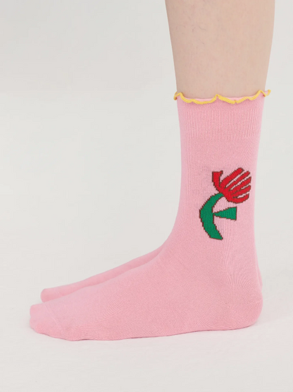 Pixel Daisy Cotton Short Socks Pack