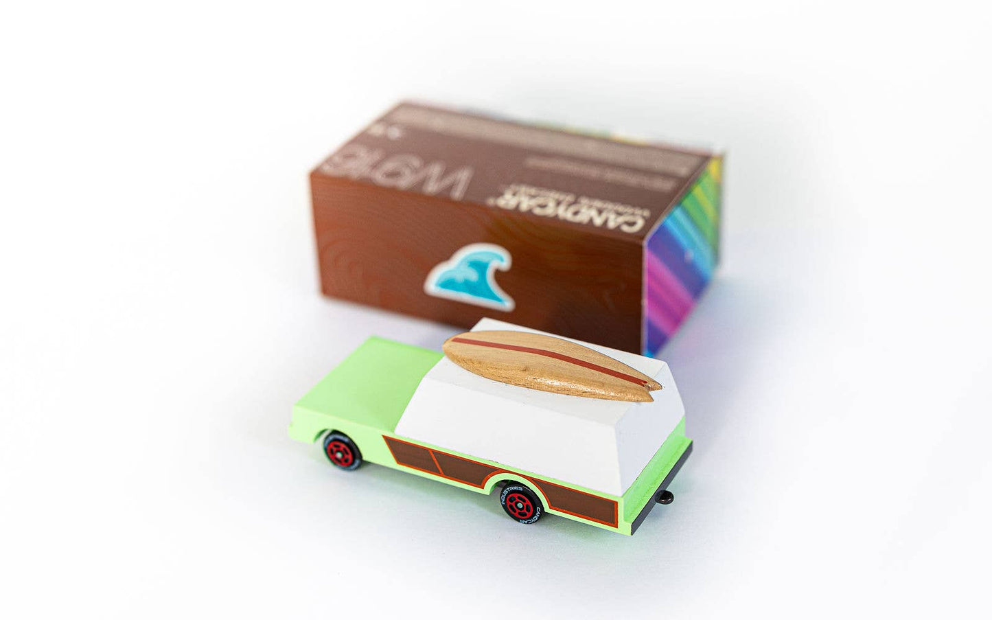 Candycar - Surf Wagon with Topper - Wooden Diecast Toy Car