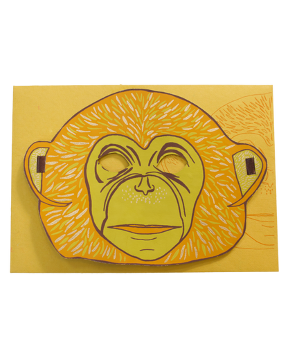 UK/EU: Monkey Mask Greeting Card