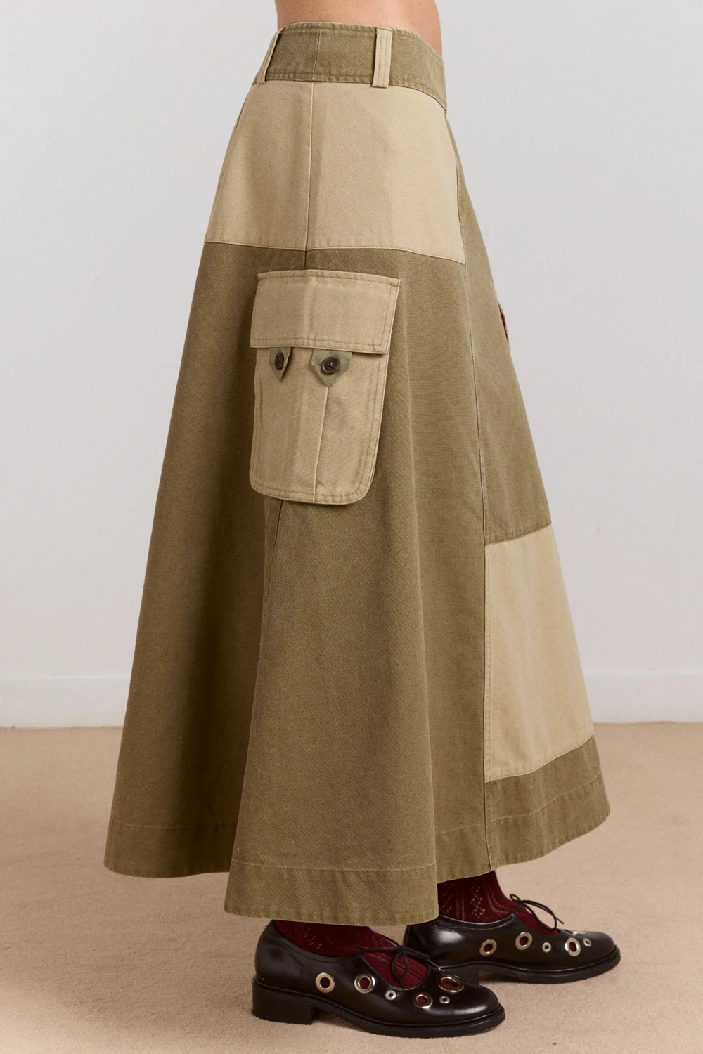 Marcelle Barn Skirt - Olive