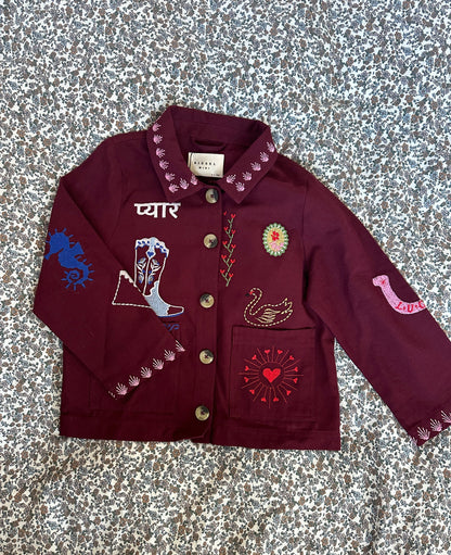 My Mini Jacket - Burgundy
