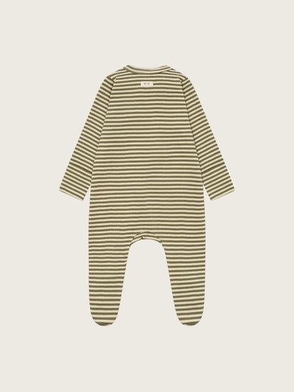 Fern Stripes Zip Sleepsuit