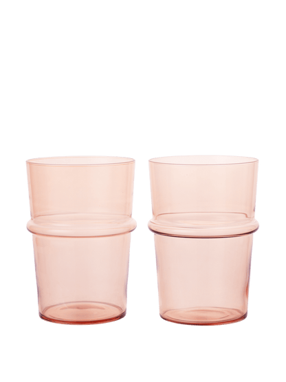 Boya Tall Glass Set of 2 - Blush