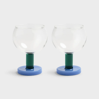 Glass Cantina Blue Set Of 2