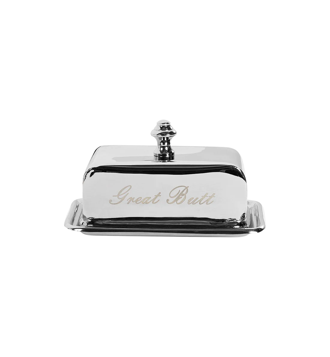 Great Butt - Silver Butter Dish